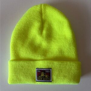 Ben Davis Yellow Knit Beanie Hat